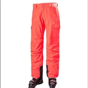 Helly Hansen Switch Cargo Snowpant in Coral for Ski and Snowboard